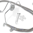 Load image into Gallery viewer, Brake Line - Front - +4" - Stainless Steel DragSpecialties 644410-4 - Main Product View