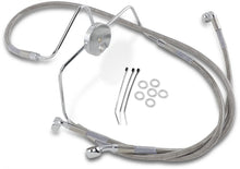 Load image into Gallery viewer, Brake Line - Front - +4" - Stainless Steel DragSpecialties 644410-4 - Main Product View