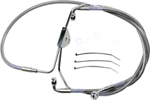 Load image into Gallery viewer, Brake Line - Front - +4" - Touring - Stainless Steel DragSpecialties 620085-4 - Main Product View