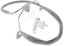 Load image into Gallery viewer, Brake Line - Front - +4" - Touring - Stainless Steel DragSpecialties 660411-4 - Main Product View