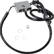 Load image into Gallery viewer, Brake Line - Front - +6" - Black - XL DragSpecialties 614743-6BLK - Main Product View