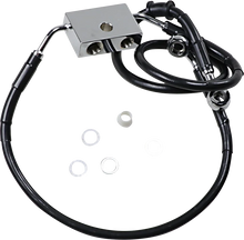 Load image into Gallery viewer, Brake Line - Front - +6" - Black - XL DragSpecialties 614743-6BLK - Main Product View