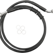 Load image into Gallery viewer, Brake Line - Front - +6" - Black - XL DragSpecialties 614771-6BLK - Main Product View