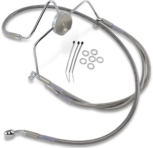 Brake Line - Front - +6" - Stainless Steel DragSpecialties 644410-6 - Main Product View