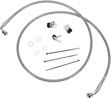 Load image into Gallery viewer, Brake Line - Front - 6" - Stainless Steel DragSpecialties 660214-6 - Main Product View