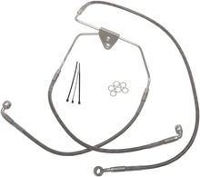 Load image into Gallery viewer, Brake Line - Front - +6" - Touring - Stainless Steel DragSpecialties 620085-6 - Main Product View