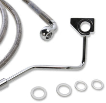 Load image into Gallery viewer, Brake Line - Front - +8" - Stainless Steel DragSpecialties 615220-8 - Side View