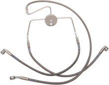 Load image into Gallery viewer, Brake Line - Front - +8" - Stainless Steel DragSpecialties 644410-8 - Main Product View