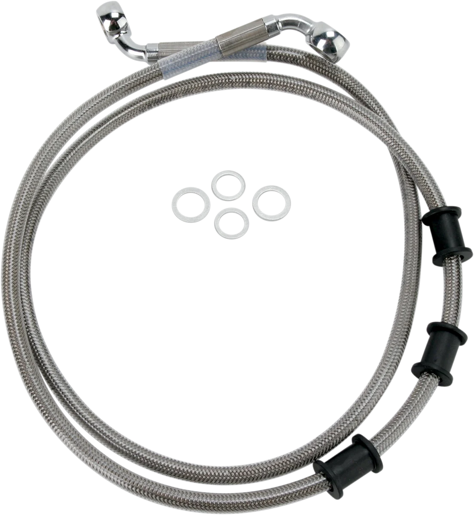 Brake Line - Front - +8" - Stainless Steel DragSpecialties 680219-8 - Main Product View