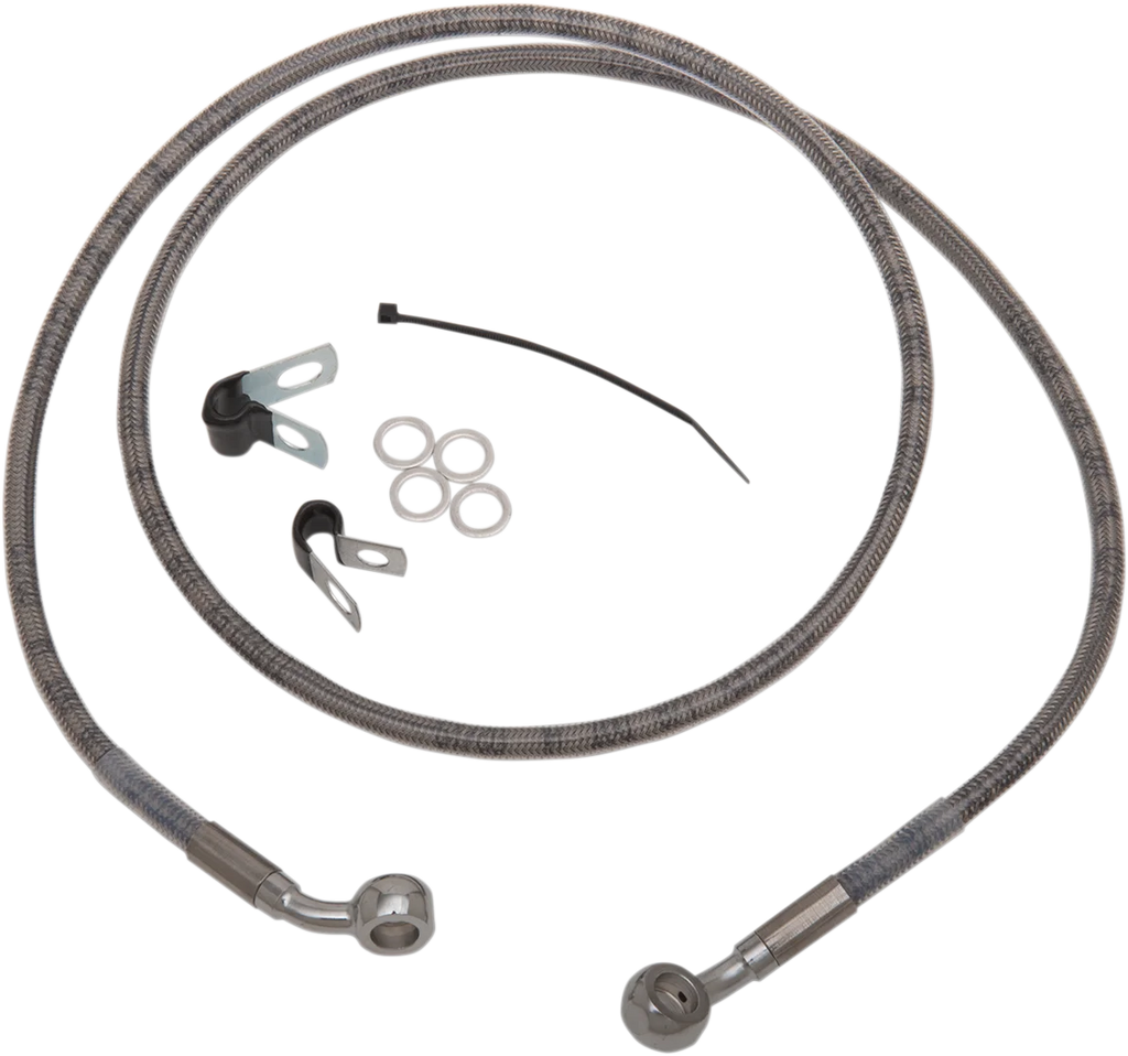 Brake Line - Front - +8" - Stainless Steel - XL DragSpecialties 660310-8 - Main Product View