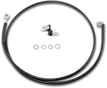 Load image into Gallery viewer, Brake Line - Front - Black - +10" - '99-'07 FXST DragSpecialties 640210-10BLK - Main Product View