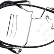Load image into Gallery viewer, Brake Line - Front - Black - +10" DragSpecialties 614085-10BLK - Main Product View