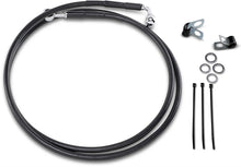 Load image into Gallery viewer, Brake Line - Front - Black - +10" DragSpecialties 640115-10BLK - Main Product View