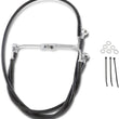 Load image into Gallery viewer, Brake Line - Front - Black - +10" DragSpecialties 644410-10BLK - Main Product View