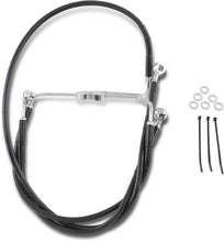 Load image into Gallery viewer, Brake Line - Front - Black - +10" DragSpecialties 644410-10BLK - Main Product View
