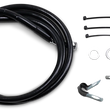 Load image into Gallery viewer, Brake Line - Front - Black - +10" - FXD '00-'05 DragSpecialties 640112-10BLK - Main Product View
