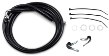 Load image into Gallery viewer, Brake Line - Front - Black - +10" - FXD '00-'05 DragSpecialties 640112-10BLK - Main Product View
