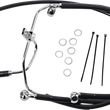 Load image into Gallery viewer, Brake Line - Front - Black - +10" - FXDF '08-'17 DragSpecialties 660325-10BLK - Main Product View