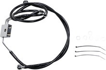 Load image into Gallery viewer, Brake Line - Front - Black - +10" - FXDF '12-'17 DragSpecialties 612137-10BLK - Main Product View