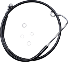 Load image into Gallery viewer, Brake Line - Front - Black - +10" - FXS '12-'13 DragSpecialties 691319-10BLK - Main Product View