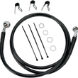 Load image into Gallery viewer, Brake Line - Front - Black - +2" - '00-'07 FLST DragSpecialties 660214-2BLK - Main Product View