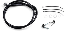 Load image into Gallery viewer, Brake Line - Front - Black - +2" - FXD '00-'05 DragSpecialties 640112-2BLK - Main Product View