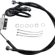 Load image into Gallery viewer, Brake Line - Front - Black - +2" - FXDF '12-'17 DragSpecialties 612137-2BLK - Main Product View