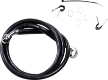 Load image into Gallery viewer, Brake Line - Front - Black - +2" - XL DragSpecialties 660310-2BLK - Main Product View