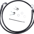 Load image into Gallery viewer, Brake Line - Front - Black - +4" - '04-'10 XL DragSpecialties 660313-4BLK - Main Product View