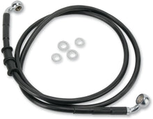 Load image into Gallery viewer, Brake Line - Front - Black - +4" - '10-'15 FXDWG DragSpecialties 660323-4BLK - Main Product View