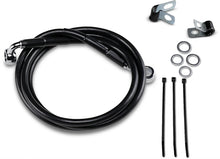 Load image into Gallery viewer, Brake Line - Front - Black - +4" - '99-'07 FXST DragSpecialties 640210-4BLK - Main Product View