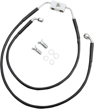 Load image into Gallery viewer, Brake Line - Front - Black - +4" DragSpecialties 612138-4BLK - Main Product View