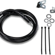 Load image into Gallery viewer, Brake Line - Front - Black - +4" DragSpecialties 640113-4BLK - Main Product View