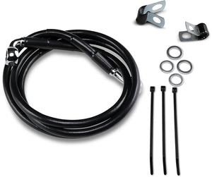 Brake Line - Front - Black - +4" DragSpecialties 640113-4BLK - Main Product View