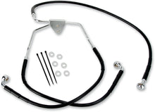 Load image into Gallery viewer, Brake Line - Front - Black - +4&quot; DragSpecialties 640113-4BLK - Side View