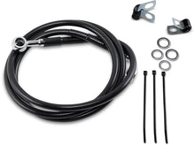 Load image into Gallery viewer, Brake Line - Front - Black - +4" DragSpecialties 640115-4BLK - Main Product View