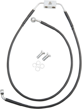 Load image into Gallery viewer, Brake Line - Front - Black - +4" - FXDB '12-'17 DragSpecialties 612135-4BLK - Main Product View