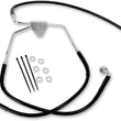 Load image into Gallery viewer, Brake Line - Front - Black - +4" - FXDF '08-'17 DragSpecialties 660325-4BLK - Side View