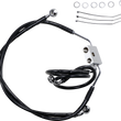 Load image into Gallery viewer, Brake Line - Front - Black - +4" - FXDF '12-'17 DragSpecialties 612137-4BLK - Main Product View