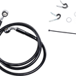 Load image into Gallery viewer, Brake Line - Front - Black - +4" - XL DragSpecialties 660310-4BLK - Main Product View