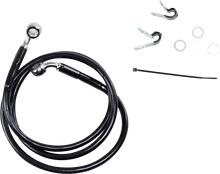 Load image into Gallery viewer, Brake Line - Front - Black - +4" - XL DragSpecialties 660310-4BLK - Main Product View
