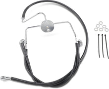 Load image into Gallery viewer, Brake Line - Front - Black - +6" DragSpecialties 644410-6BLK - Main Product View