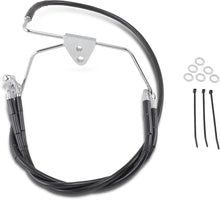 Load image into Gallery viewer, Brake Line - Front - Black - +6" - FLH '96-'07 DragSpecialties 660411-6BLK - Main Product View