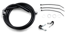 Load image into Gallery viewer, Brake Line - Front - Black - +6" - FXD '00-'05 DragSpecialties 640112-6BLK - Main Product View