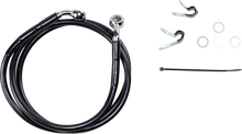 Load image into Gallery viewer, Brake Line - Front - Black - +6" - XL DragSpecialties 660310-6BLK - Main Product View