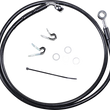 Load image into Gallery viewer, Brake Line - Front - Black - +8" - '04-'10 XL DragSpecialties 660313-8BLK - Main Product View