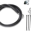 Load image into Gallery viewer, Brake Line - Front - Black - +8" - '99-'07 FXST DragSpecialties 640210-8BLK - Main Product View