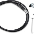 Load image into Gallery viewer, Brake Line - Front - Black - +8" DragSpecialties 640115-8BLK - Main Product View