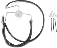Load image into Gallery viewer, Brake Line - Front - Black - +8" DragSpecialties 644410-8BLK - Main Product View