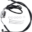 Load image into Gallery viewer, Brake Line - Front - Black - +8" - FXDF '12-'17 DragSpecialties 612137-8BLK - Main Product View